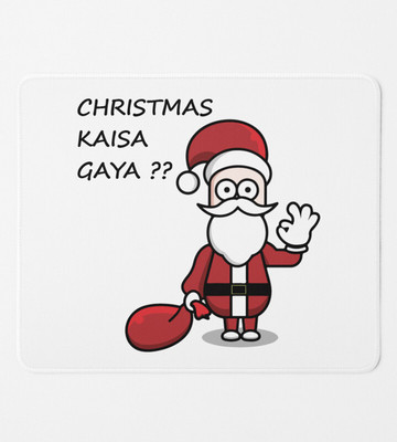 HopOffer How Was Your Christmas : Elegant & Beautiful Crafted MousePad Non Slip Base Mousepad(White)