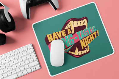 Epic Merch Fangtastic night Non Slip Base Mousepad(Multicolor)