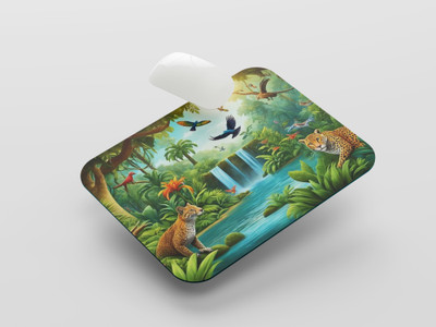 UNIARAWALAS Non-Slip Brain ,Cartoon Mousepad MP64 Non Slip Base Mousepad(Black)