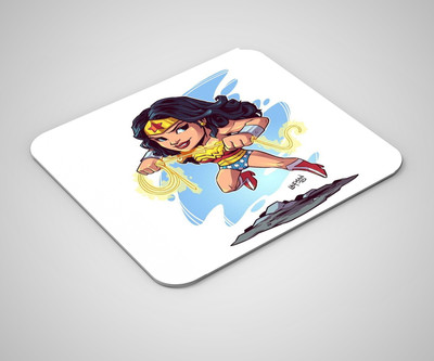 Dey 's stationery store wonder woman mouse pad Non Slip Base Dual Sided Mousepad(Multicolor)
