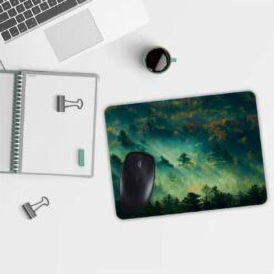 selfiegiftoo Greenery Art Mouse Pad Non Slip Base Mousepad(Multicolor)