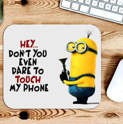 Gfylo Tim The Minion Printed Mouse pad Smooth Surface and anti-Slip Non Slip Base Mousepad(Multicolor)