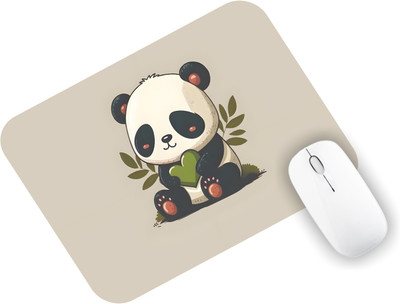 Kuavi Panda Anime Mousepad Rubber Base with Anti Skid Surface Mousepad Non Slip Base Mousepad(Multicolor)