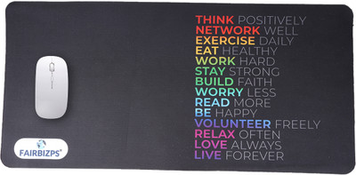 FAIRBIZPS Gaming Mousepad Large Extended Soft Mouse Pad for Computer Mousepad(Black)