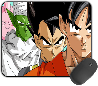 Kirmada Printed Designer Mouse Pad Goku Team Dragon Ball Z Non Slip Base Mousepad(Multicolor)