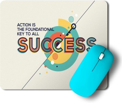 Printwala Never Give Up | Motivational Quotes|Think Positive| Success Mousepad(MP-32) Mousepad(Black)