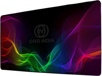 OIVO INDIA Extended Size XL Gaming| Non-Slip Rubber Base|Computer Laptop|Keyboard Mouse Pad Non Slip Base Mousepad(Multicolor)