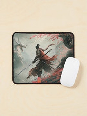 Aaltu Faltu The Wolf – Lone Guardian Mouse Pad Mousepad(Multicolor)