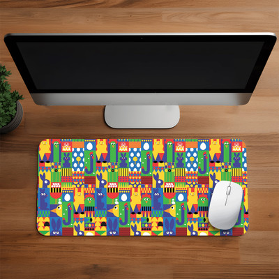ZORI Animal pattern Printed Mouse Pad for Gaming Computer, Laptop (11*23inch) Non Slip Base Mousepad(Animal Pattern Big)