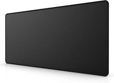 TRINGDOWN DESK MAT BLACK RUBBER 70*30 Non Slip Base Dual Sided Mousepad(Black)