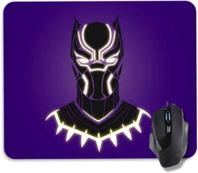 JOJO TRADERS black panthar avengers mouse pad Non Slip Base Mousepad(Blue)