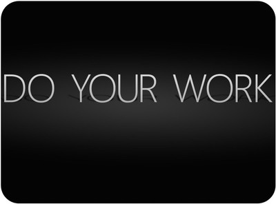 OMORTEX DO YOUR WORK Mouse Pad With Non Slip Base (Pack Of 1) Mousepad(Silver)