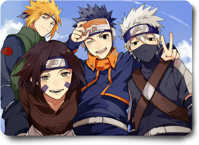 Replix Anime Mouse Pad (9 inch x 7 inch) - Computer Naruto Team 7 (D) Printed Mousepad Non Slip Base Mousepad(Multicolor)