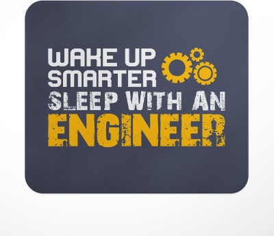 LASTWAVE Wake Up Smarter Sleep With An Engineer, Graphic Printed | Gift Mousepad(Multicolor)