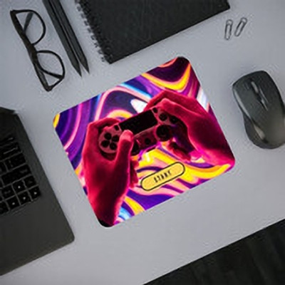 DECRONICS 3 MM Rubber Base Printed Anti-Slip Gaming Mouse Pad for Computer/Laptop (M250) Non Slip Base Mousepad(Multicolor)