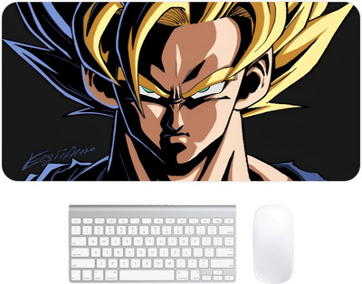 Kuavi Dragon Ball Z Premium and Anime Extended Mouse Pad (Design-15) Non Slip Base Mousepad(Multicolor)