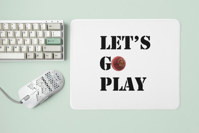 Rushaan Let's Go Play - Printed Mousepads Mousepad(White)