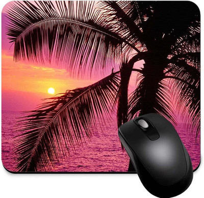 FirseBUY Gaming Mouse Pad Custom, Sunset Nature Printed Non Slip Base Mousepad(Multicolor)