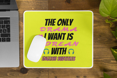 Epic Merch Kdrama with eng subtitles Non Slip Base Mousepad(Multicolor)