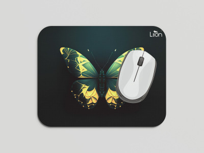 leeon L-MP1-242-butterfly-insect-animal-abstract Non Slip Base Mousepad(Multicolor)