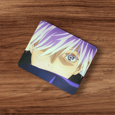 ABHIcreation Satoru Gojo Mousepad, Ultra Low Friction Gaming Mouse Pad, Anti-Slip Base Non Slip Base Mousepad(Black, Purple)