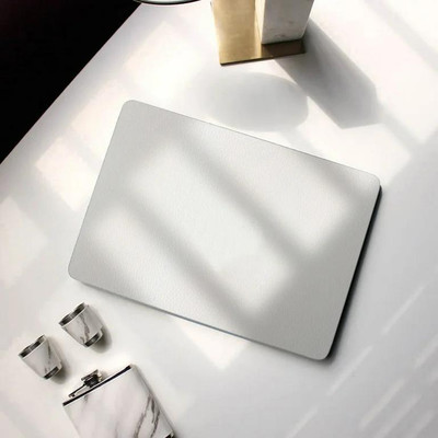 Mj trades Classic Plain White Mousepad Non Slip Base Mousepad(White)