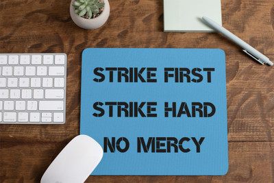 Epic Merch No mercy Non Slip Base Mousepad(Multicolor)