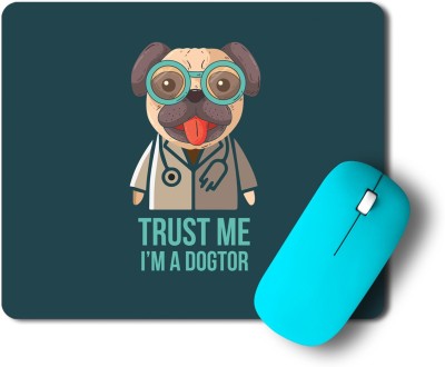 gray wall Dogtar Doctor Dog Nonslip Base Graphic Mousepad, Pc Mousepad Mousepad(Multicolor)