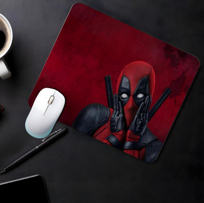 GENX Mouse Pad Comic Print Design With Non Slip Base For Desktop,Laptop,Gaming Non Slip Base Mousepad(Red)