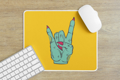 Epic Merch Hand sign 2 Non Slip Base Mousepad(Multicolor)