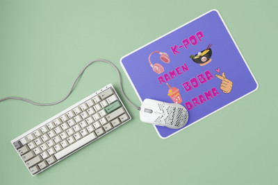 Epic Merch Kpop boba Non Slip Base Mousepad(Multicolor)