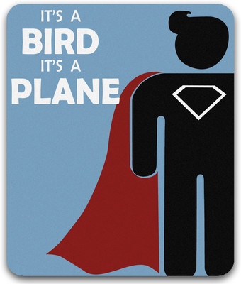 Get Fatang It’S A Bird It'S A Plane Non Slip Base Mousepad(Blue)