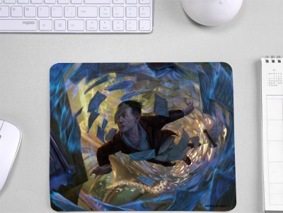 InkWynk Storm of Forms Game Print Anti Skid Rubber Grip Mousepad(Blue)