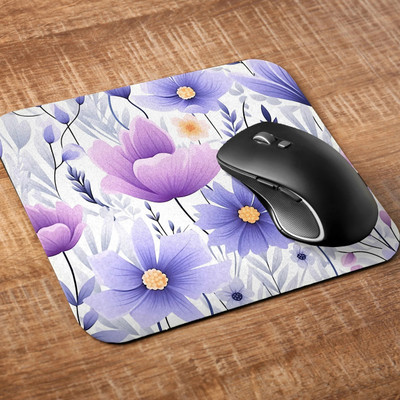 Printile MOUSE PAD 0.8 Non Slip Base Mousepad(White&Blue)