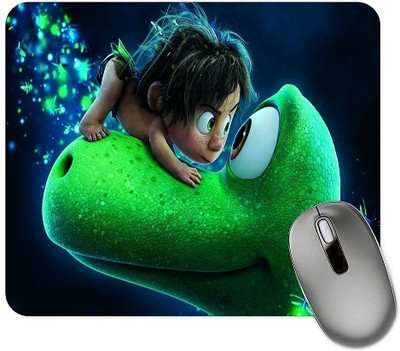 dk printing Child Cartone Printed Mouse Pad Non Slip Base Mousepad(Black)