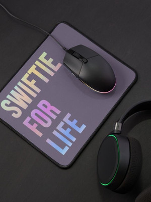 craft maniacs TAYLOR SWIFT SWIFTIE 4 LIFE ANTI SLIP RUBBER MOUSEPAD FOR SWIFTIES Non Slip Base Mousepad(Blk)