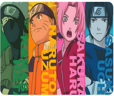 MITTRA INDIACRAFT Anime Team 7 B Mouse Pad Non Slip Base Mousepad(Team 7 B)