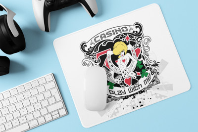 Rushaan Casino - Printed animated Mousepad for animation lovers Mousepad(White)