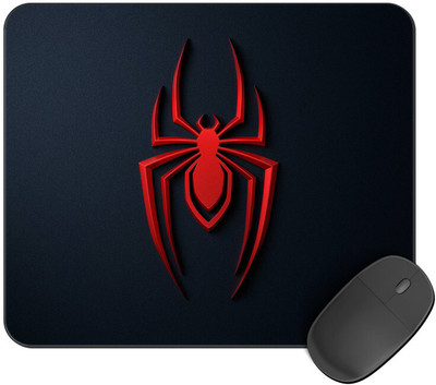 Kirmada Printed Spider Man Logo Mouse Pad Super Smooth Surface Marvel Non Slip Base Mousepad(Multicolor)