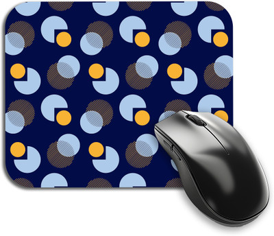Choudhary Bro Minimalist Geometric Mouse Pad with Gaming, Laptop, Use ( 7.9*9.7 inch)137 Non Slip Base Mousepad(White)