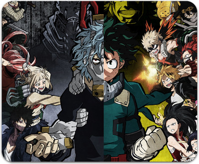MITTRA INDIACRAFT Anime Mouse Pad - Computer Boku No Hero Printed Mousepad . Non Slip Base Mousepad(Boku No Hero)