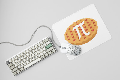 Rushaan π on pie - Printed Mousepads For Mathematics Lovers Non Slip Base Mousepad(White)
