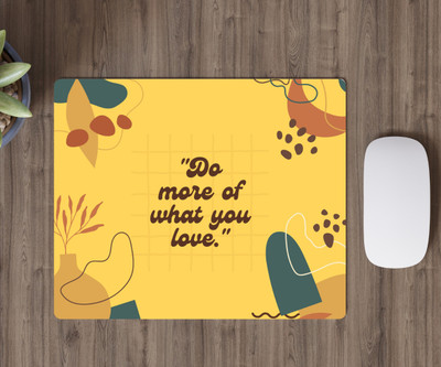rashireports mouse pad-4 Non Slip Base Mousepad(Yellow)