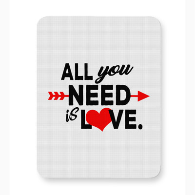 ICARUSBOX Icarus Box All you need is love Mouse Pad Mat Anti-Slip Rubber Mousepad(Multicolor)