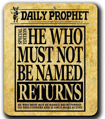 Get Fatang He Who Must Not Be Named Returns Non Slip Base Mousepad(Multicolor)