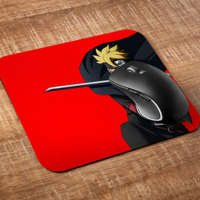 Printile MOUSE PAD 0.125 Non Slip Base Mousepad(Red&Black&Yellow)