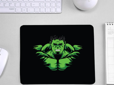 MITTRA Indiacraft Hulk Power Non Slip Base Mousepad(Green)