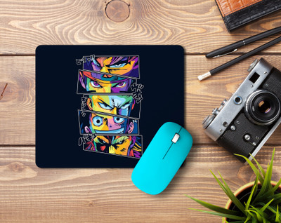 ZORI Anime Cartoon Printed Mouse Pad for Gaming Computer, Laptop MousePad (MP 012) Non Slip Base Mousepad(Dark Blue)