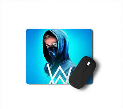Tee Mafia alan walker mp_01 Non Slip Base Dual Sided Mousepad(Blue)