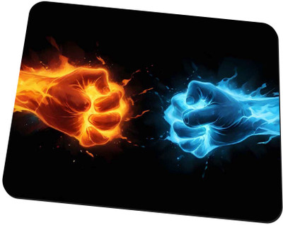 Parlin Gaming_Ice & Fire Non Slip Base Mousepad(Multicolor)